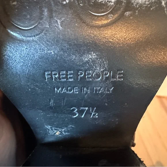 Free People Brayden Western Boots black leather.  Size 37.5 - Picture 15 of 15